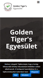 Mobile Screenshot of goldentigers.hu